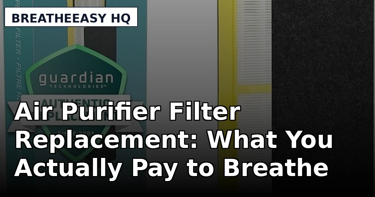 Air Purifier Filter Replacement: What You Actually Pay to Breathe