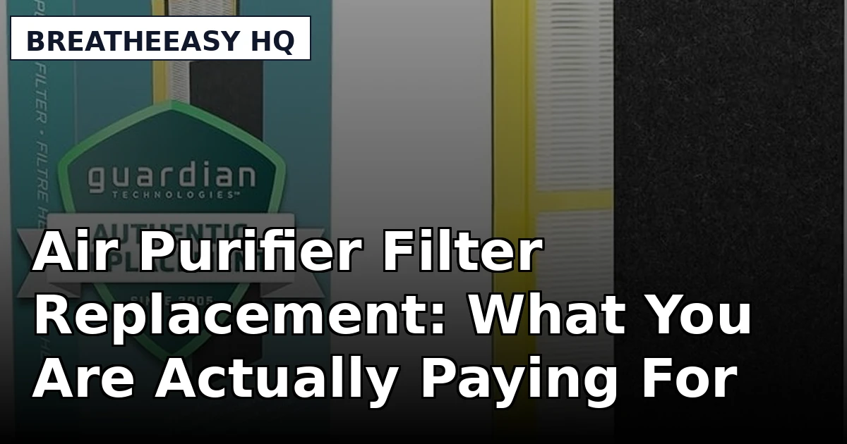 Air Purifier Filter Replacement: What You Are Actually Paying For