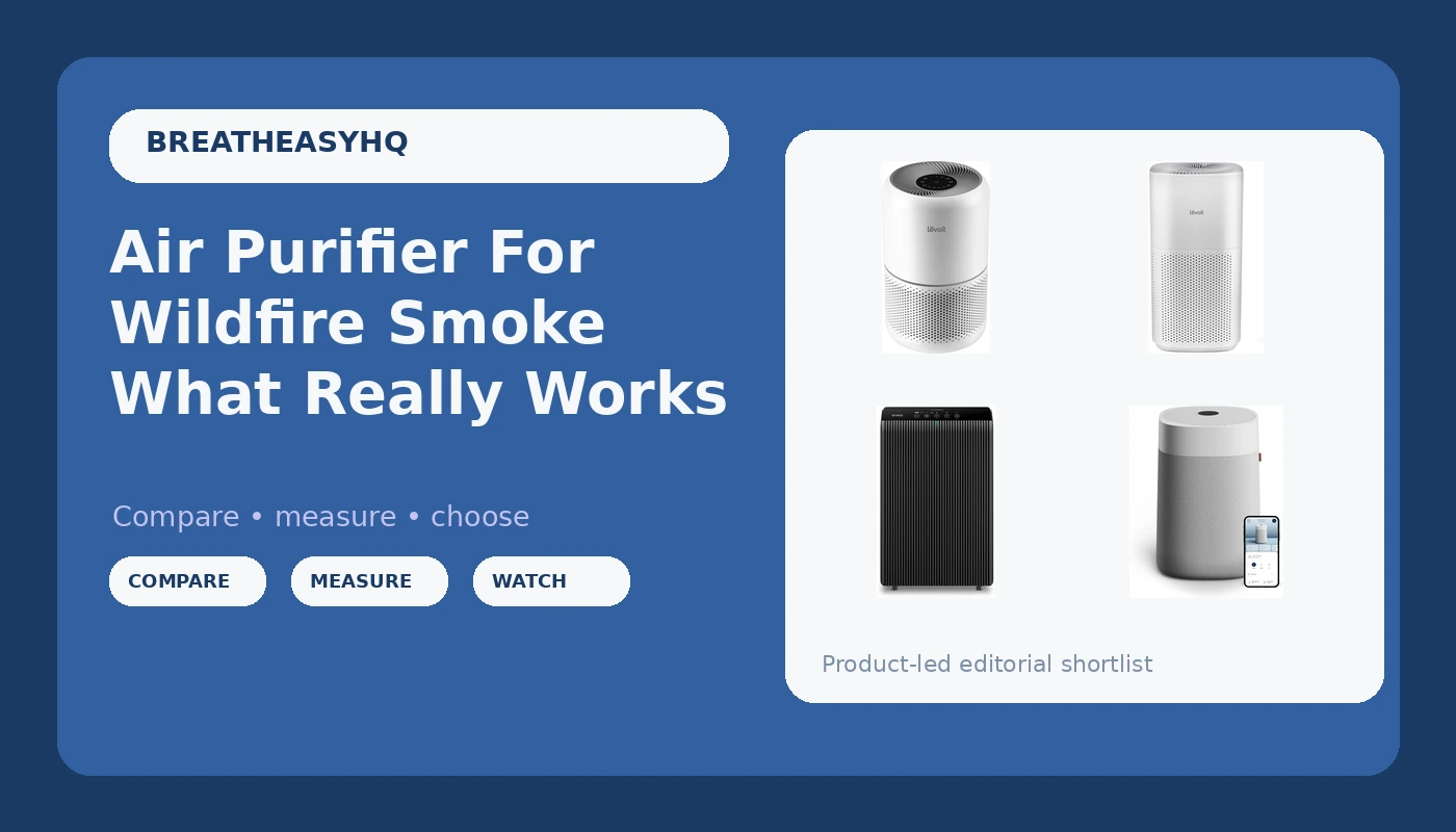 Air Purifier For Wildfire Smoke What Really Works - BreatheEasy HQ review with measurements and honest opinion