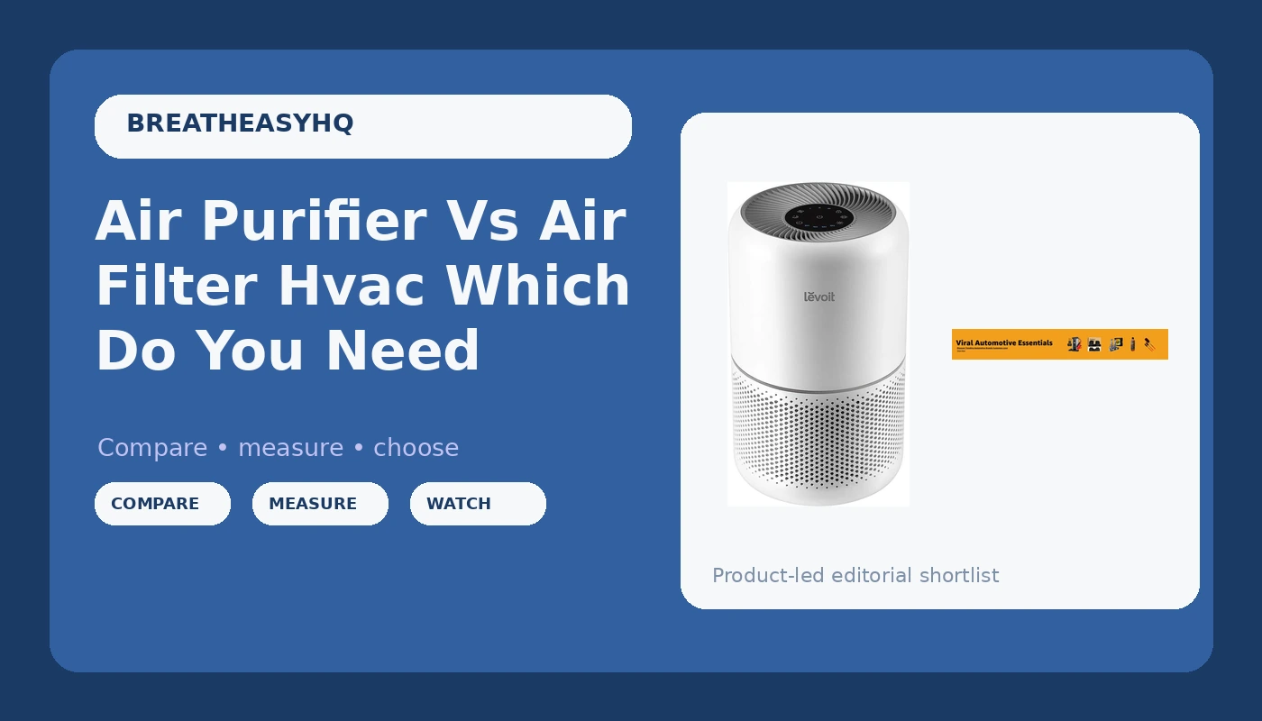 Air Purifier Vs Air Filter Hvac Which Do You Need - BreatheEasy HQ review with measurements and honest opinion