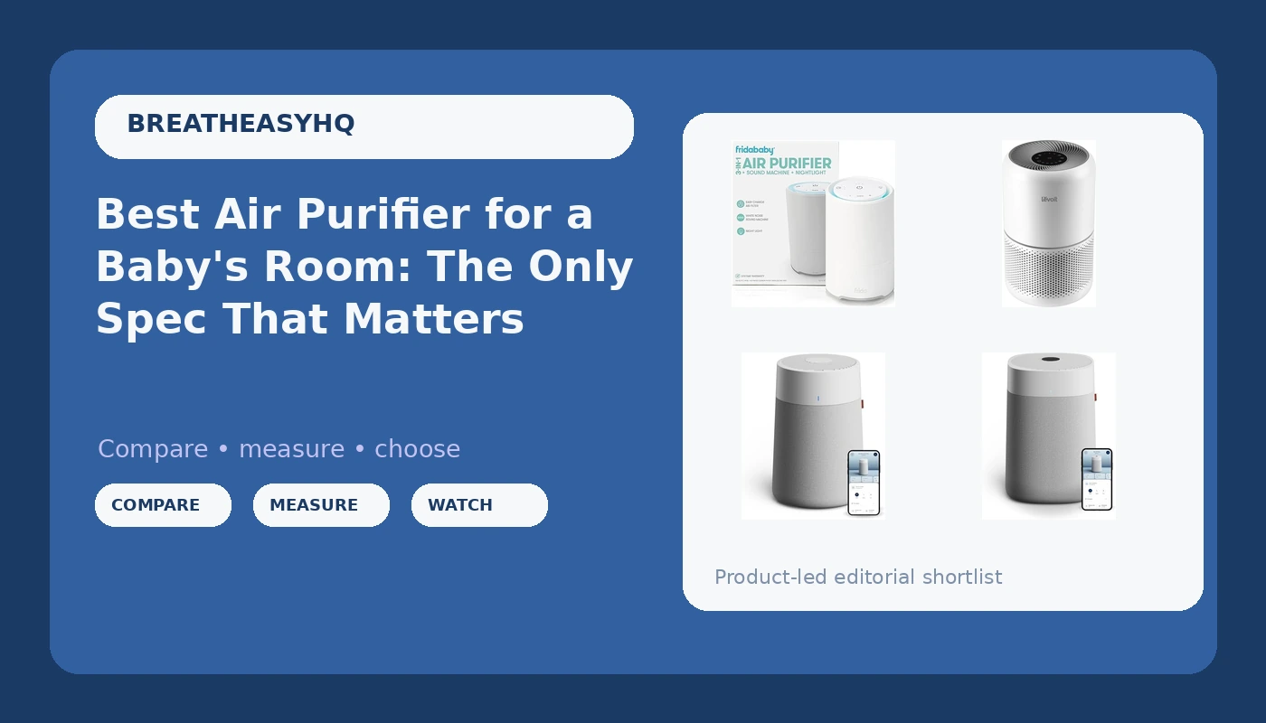 Best Air Purifier for a Baby's Room: The Only Spec That Matters - BreatheEasy HQ review with measurements and honest opinion