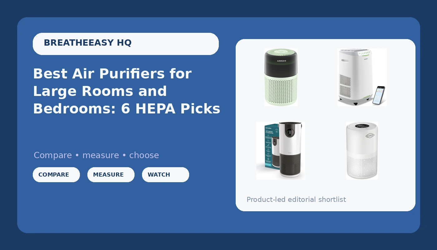 Best Air Purifiers for Large Rooms and Bedrooms: 6 HEPA Picks