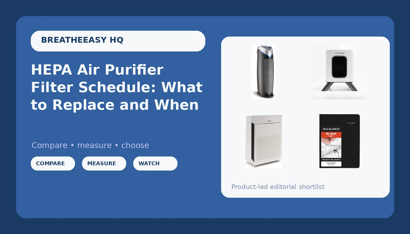 HEPA Air Purifier Filter Schedule: What to Replace and When