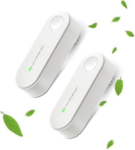 2 Pcs Plug In Real Negative Ion Air Purifier, Easy Use Air Ionizor For Home