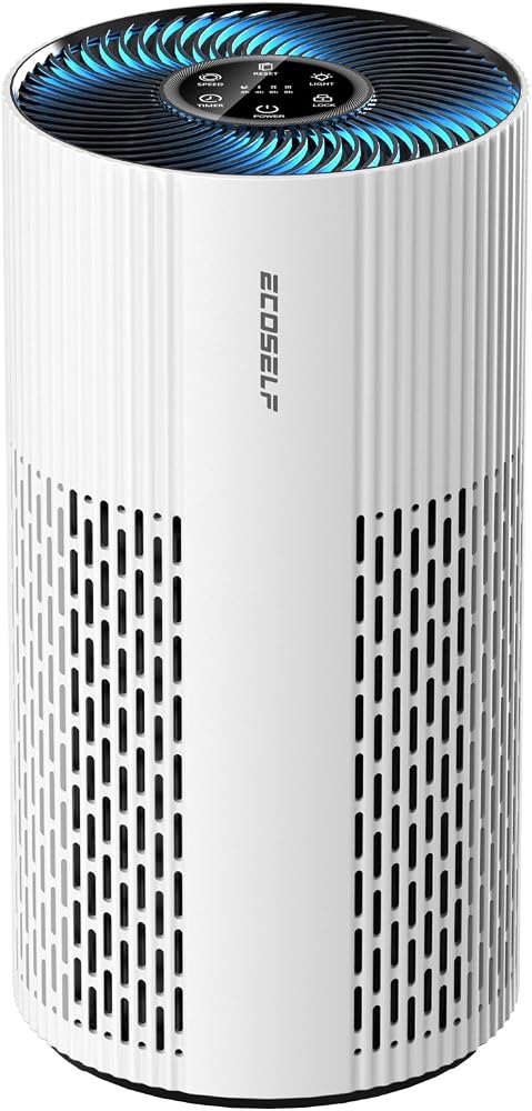 Air Purifiers for Home Large Room Up to 1500 Ft², True HEPA Filter, HAP604 | 20dB Sleep Mode, 360° Air Intake & Outlet, Night Light, Timer Settings, Air Cleaner for Bedroom, Pet Dander & Smoke, White